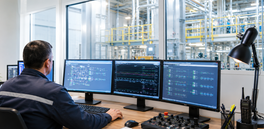 système de controle commande industrie